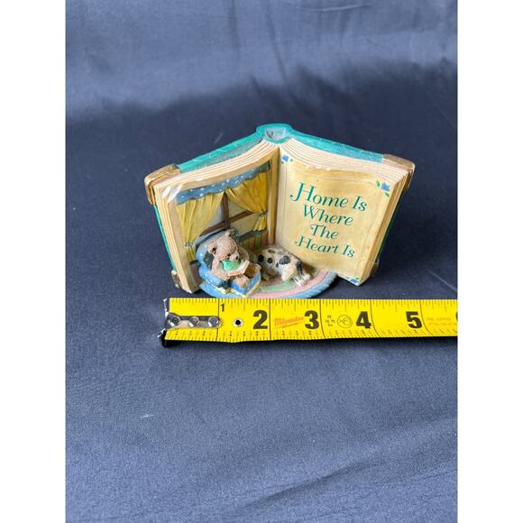 The San Francisco Music Box Co. "home is where the heart is" Book w bear & dog - Picture 9 of 10